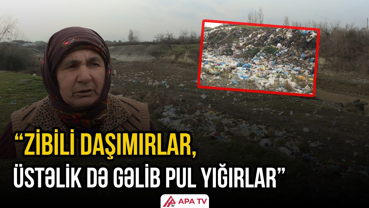 Qudyalçayın Xaçmazdan keçən hissəsi zibilliyə çevrilib  | APA TV