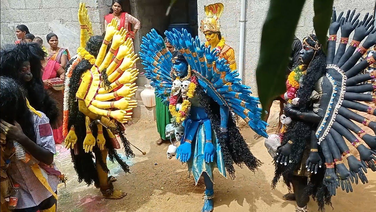 ஆக்ரோஷமான தசரா காளி ஆட்டம் | காளியின் சாமிஆட்டம் | Kulasai dasara kali attam |dasara samiattam 2022