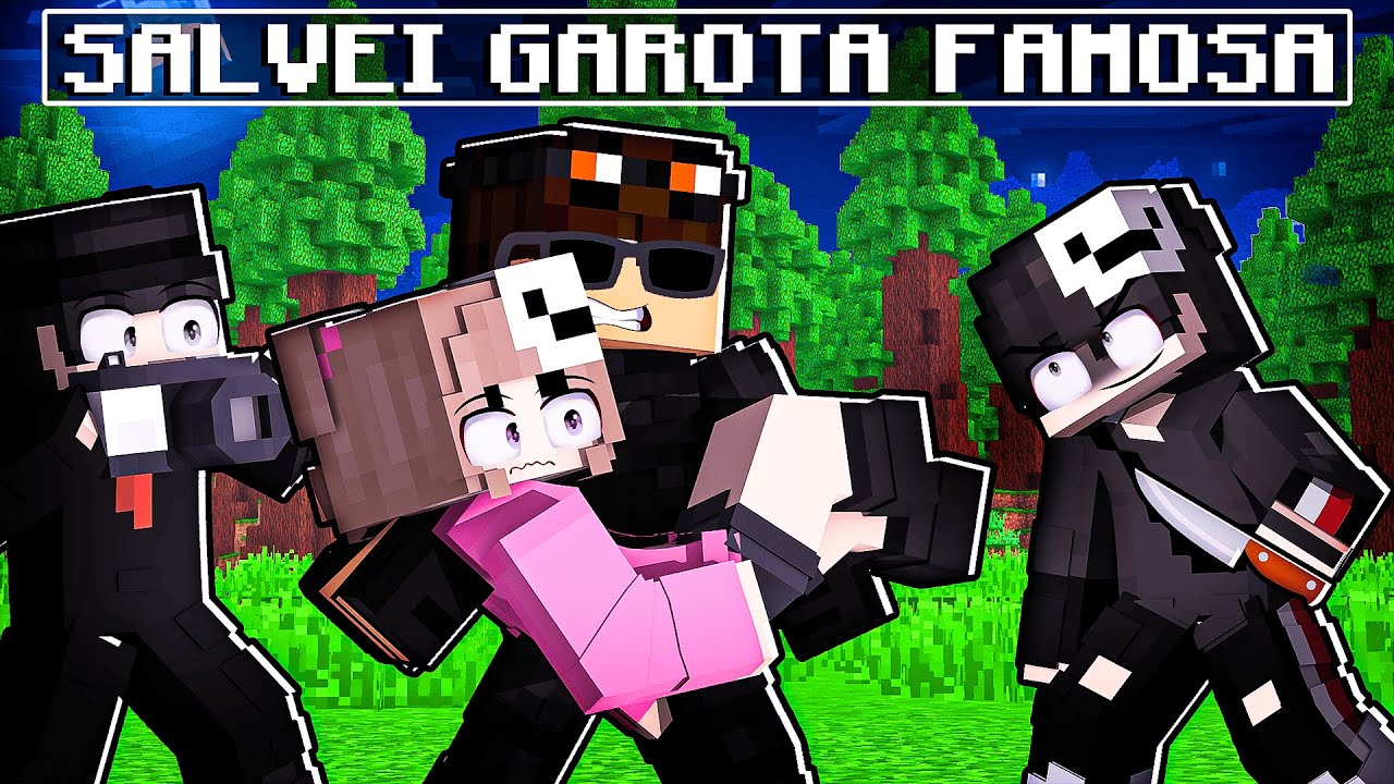SALVEI a GAROTA FAMOSA no Minecraft!