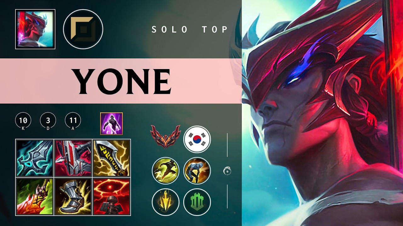 Yone Top vs Akali - KR Grandmaster Patch 26.05