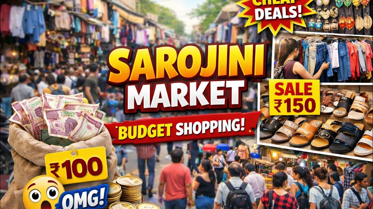 Delhi Sarojini Market Budget Shopping | सिर्फ ₹100-₹150 में धमाकेदार Deals! 🔥