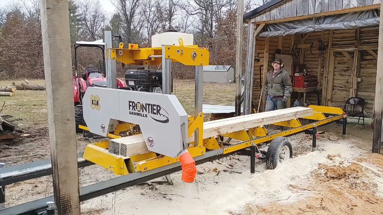 Poplar Lumber On the Frontier OS27 Sawmill