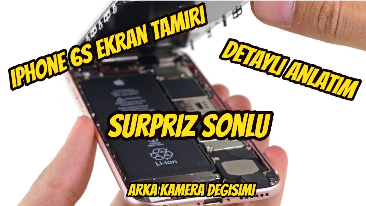 iPhone 6s Ekran Tamiri Ekran Değişimi Detayli Türkçe Anlatim // Sürpriz Sonlu
