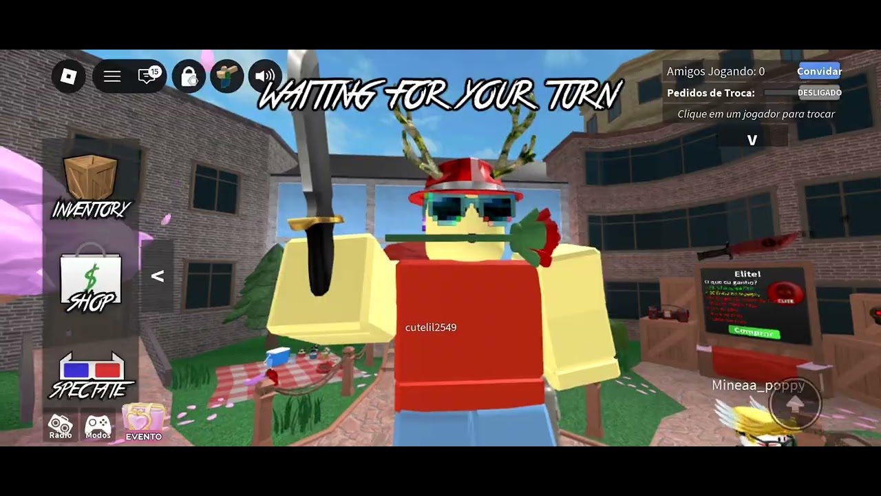 Jogando MM2 