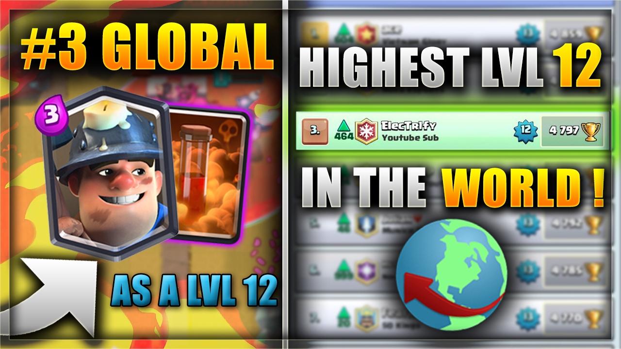 Highest lvl 12 In The WORLD! 3# GLOBAL! Miner Poison Is Back?!