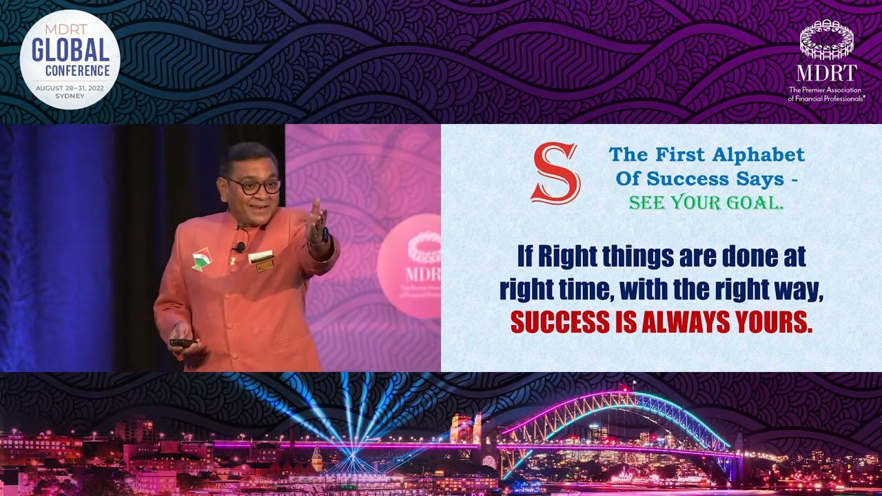 Rajiv Jain MDRT Global Conference Speaker Session 2022 At Australia