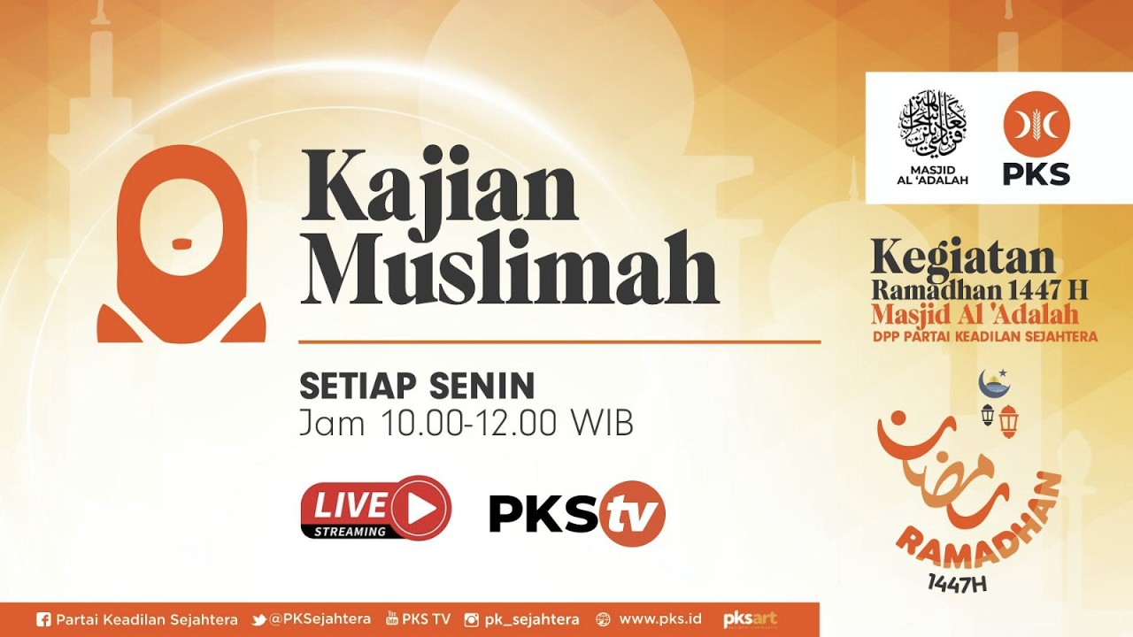 Live Kajian Muslimah Ramadan Masjid Al Adalah 