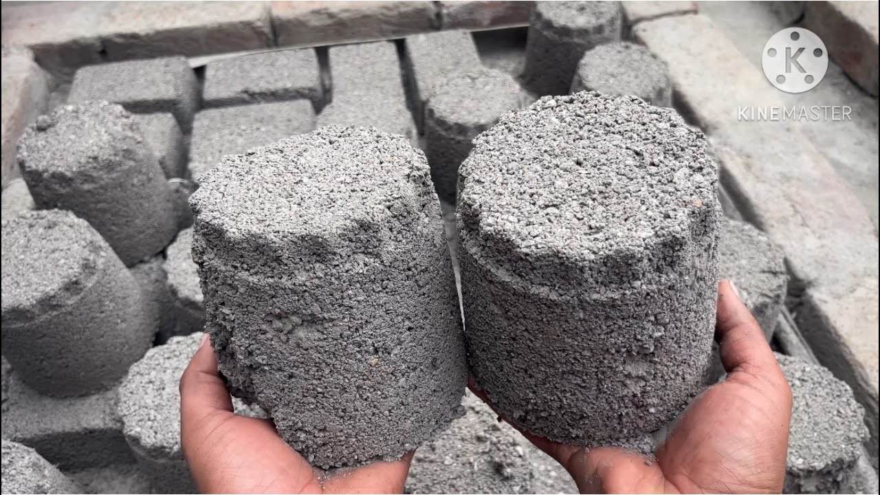 Full gritty texture sand cement floor dry and water crumbling satisfying video # as asmr