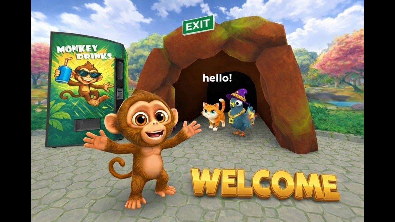 Chào mừng bạn mới trong I am monkey, Game cùng cha cùng mẹ của I am Cat. #vr #gameplay #steam