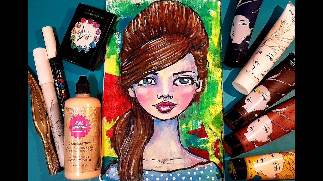 ❤️ DIY - FREE Printable to Play along #20 &ndash; Painting on Acrylic Background