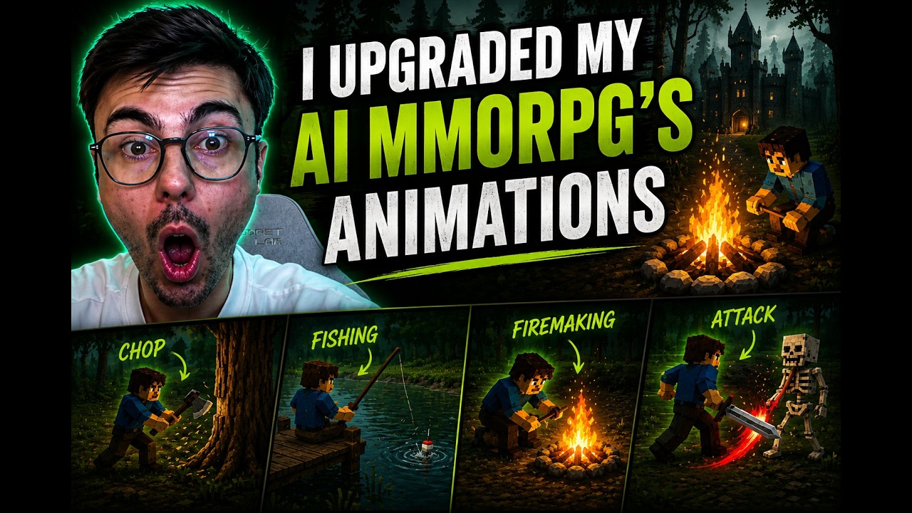 I UPGRADED MY AI MMORPG'S ANIMATIONS