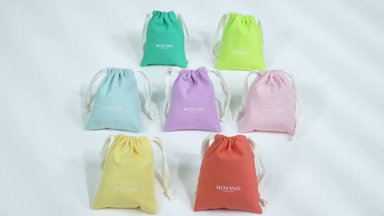 Cotton Drawstring Jewelry Bags