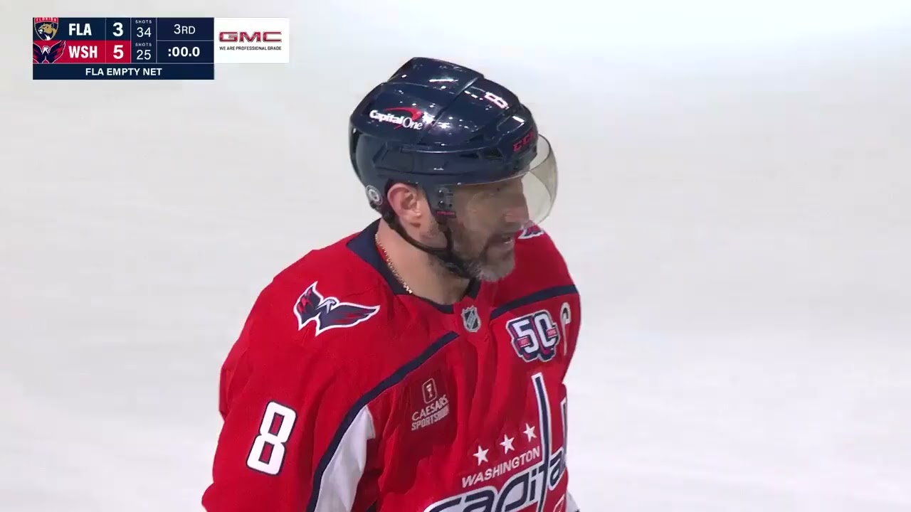 OVI SCORES WITH 0.1 SECONDS LEFT AND HE'S NOW 17 GOALS AWAY FROM WAYNE / 4.02.2025