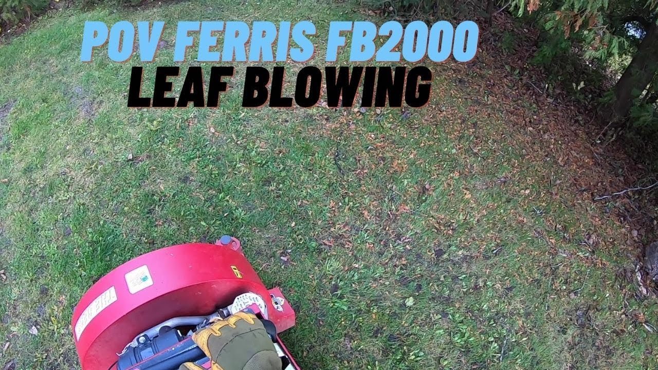 FERRIS FB2000 POV BLOWING LEAVES