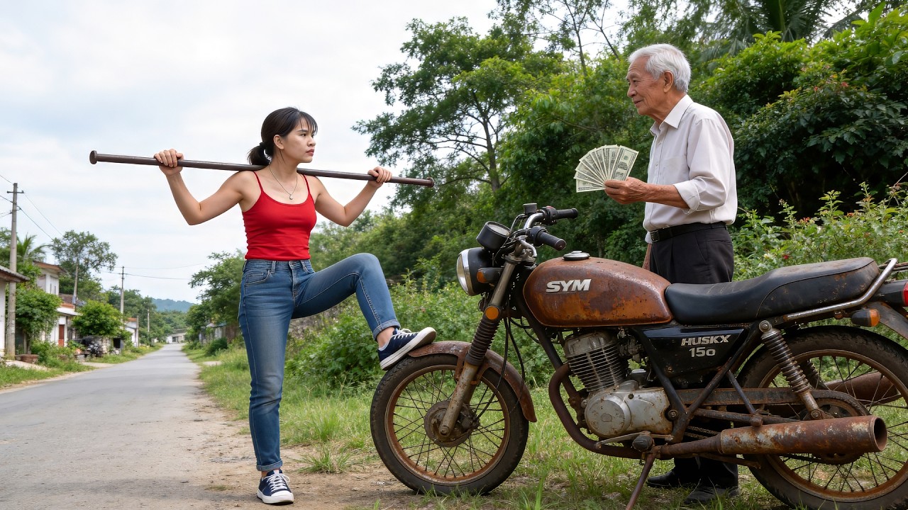Girl's Challenge: Restoring an Old Man's 30-Year-Old Broken SYM Husky 150cc Motorcycle