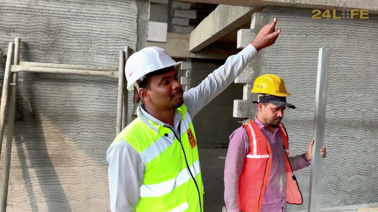 24Liife ALTAA Construction Update | 8th Slab Pouring, Block Work & Plastering Progress | Punawale