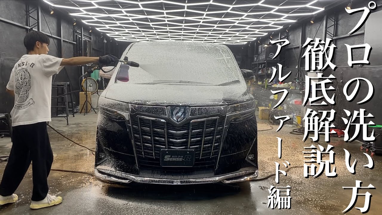 【洗車】プロが教える 30アルファードブラックの正しい洗い方とその理由 car detailing Toyota Alphard