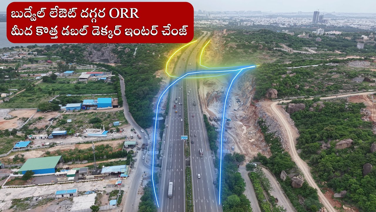 Double Decker Interchange On Outer Outer Ring Road Near Budvel lay Out