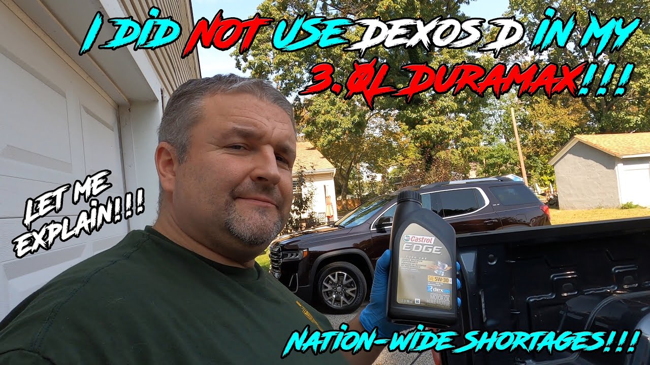 3.0L Duramax Sierra Oil Change - I did NOT use DEXOS D oil!!!