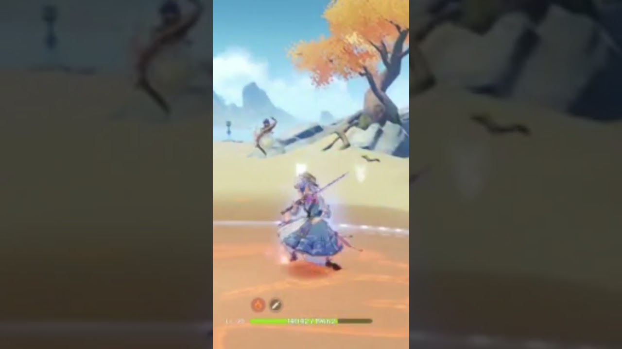 C6 Bennet vs chongyun E vs Candace Burst element infusion #gaming #genshinimpact #gameplay