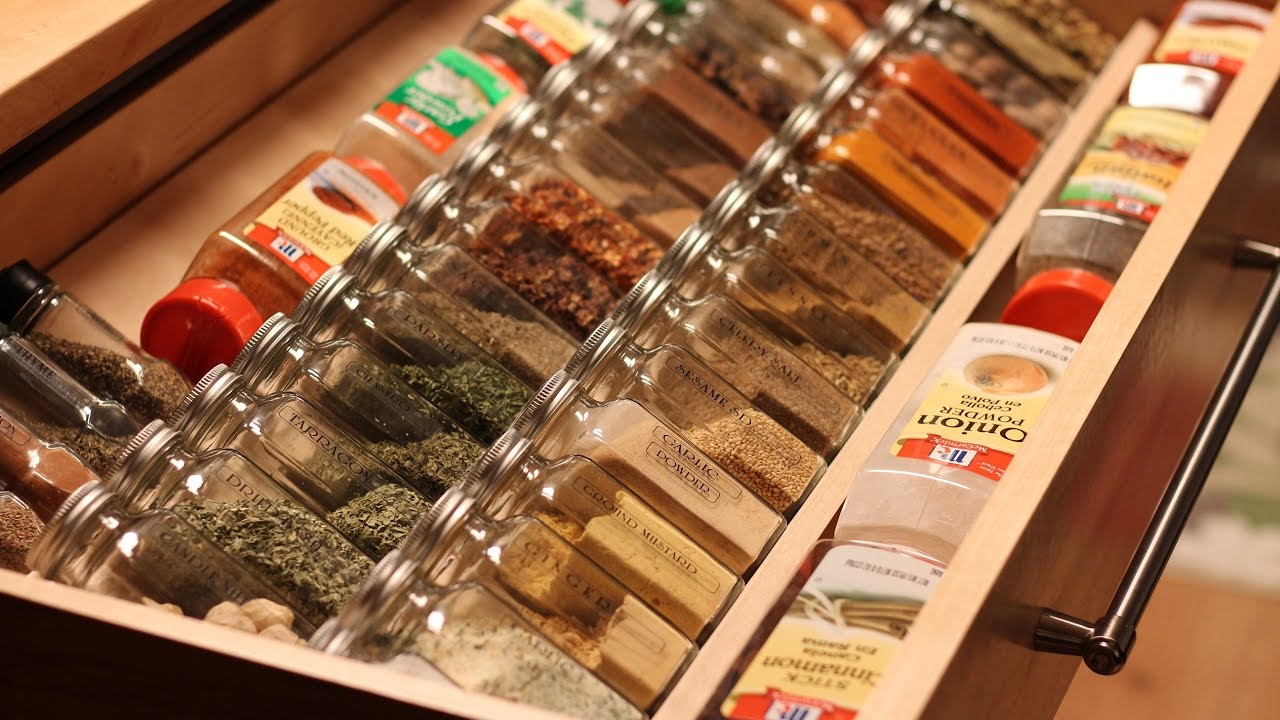In Drawer Spice Rack