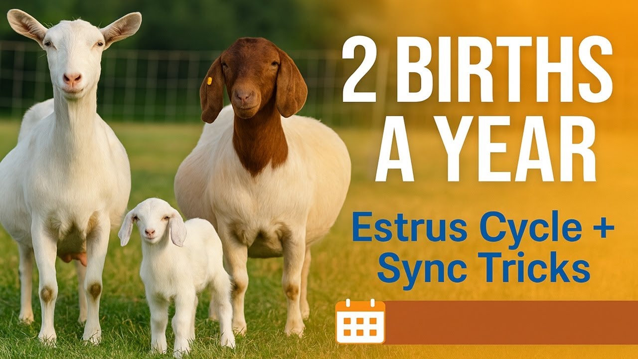 Master Goat Breeding: Achieve 2 Births Per Year with Estrus Synchronization