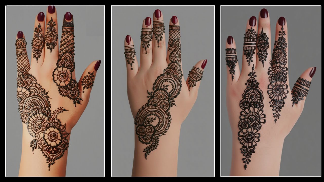 AM mehndi designs||Stylish Back Hand Mehndi Design||Easy Henna Designs||Arabic Mehndi Design