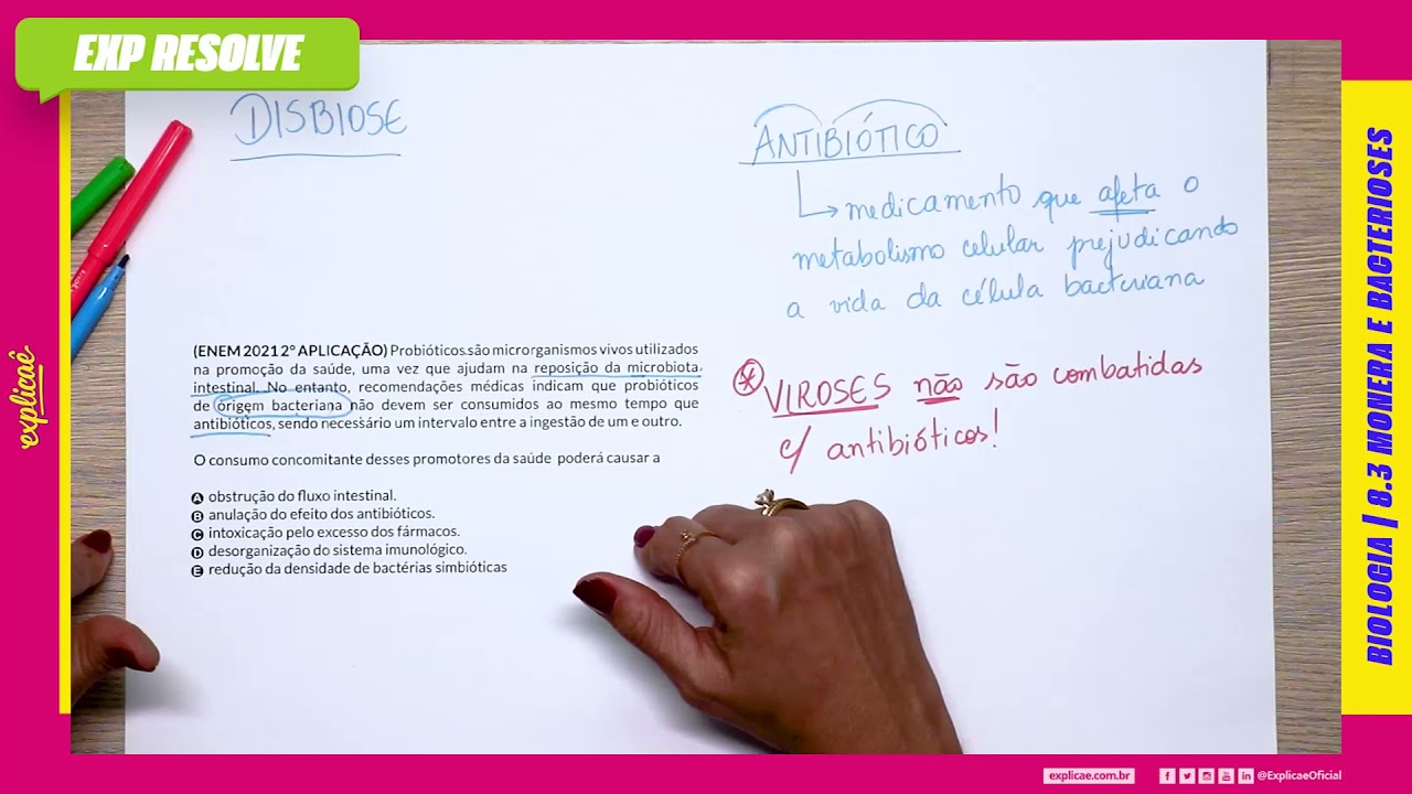 PROBIÓTICOS SÃO MICRORGANISMOS VIVOS UTILIZADOS NA PROMOÇÃO DA SAÚDE (...) |  MONERA E BACTERIOSES
