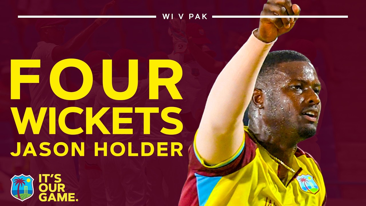 Brilliant T20 Bowling 💪 Jason Holder Takes 4 Wickets | West Indies v Pakistan 2nd T20