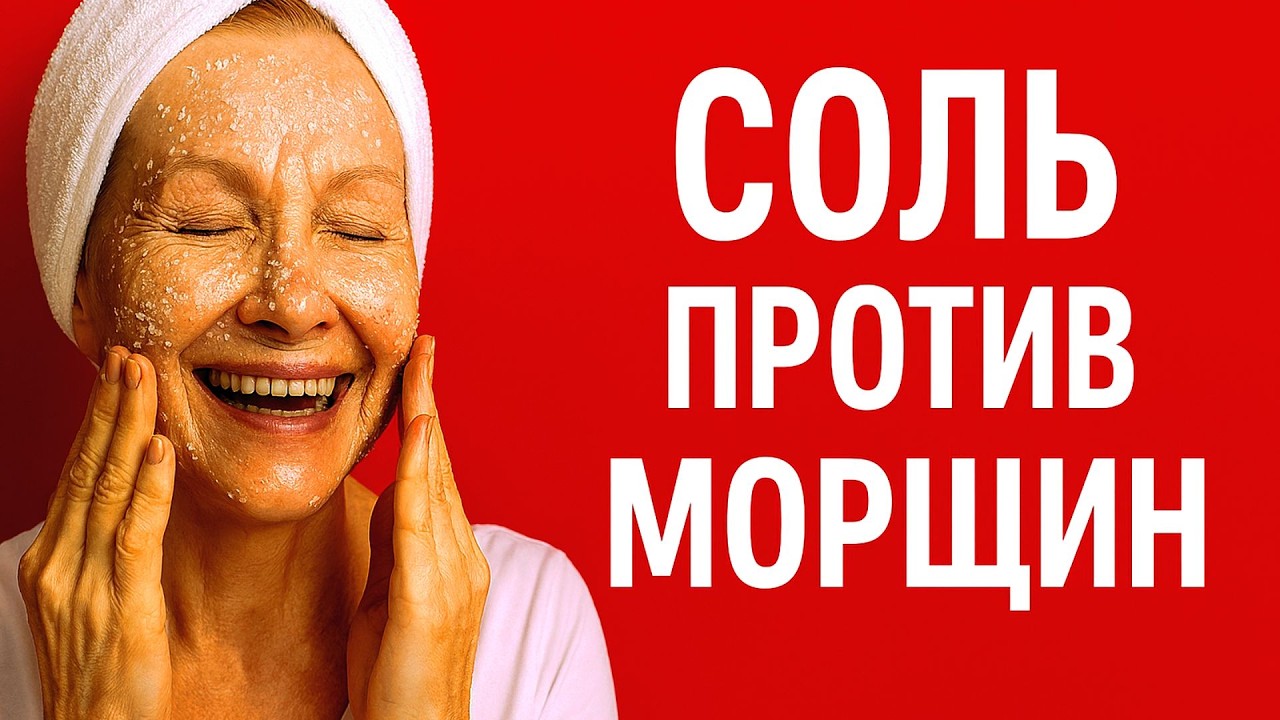 Маска которую косметологи прячут ! СОЛЬ УДАЛЯЕТ МОРЩИНЫ Мгновенно Омолаживает кожу лица от морщин