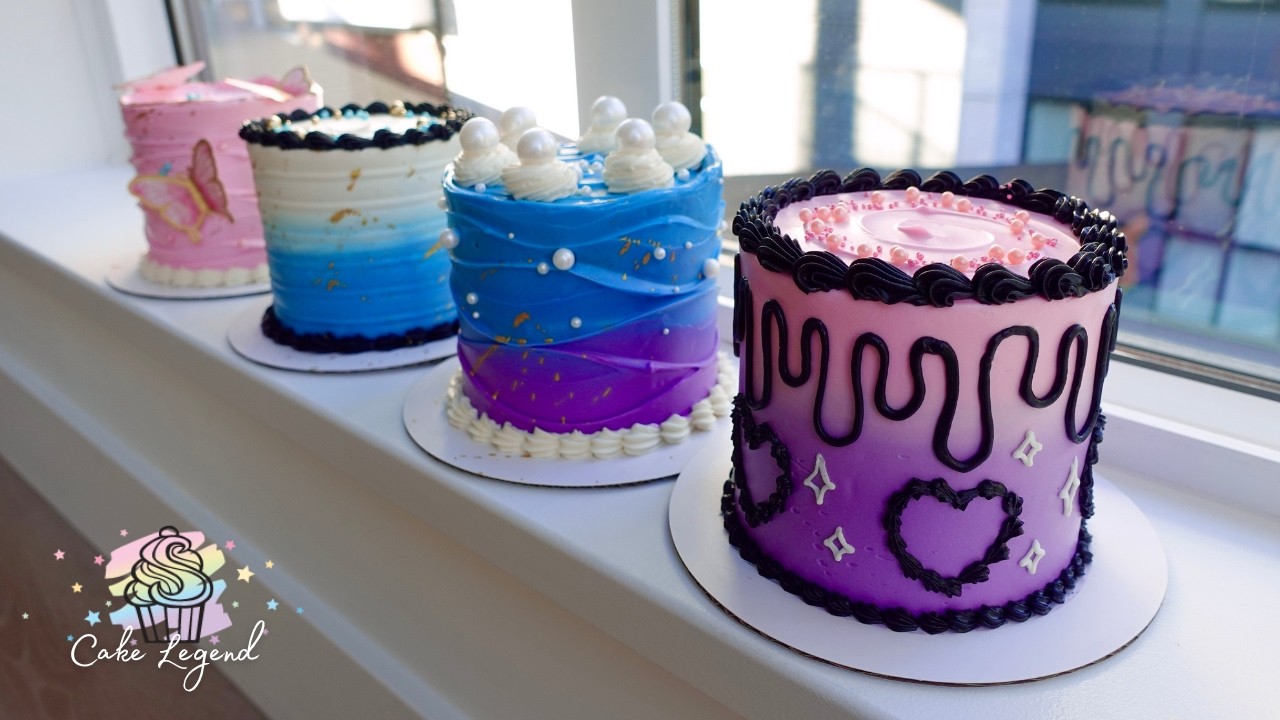 REAL TIME: Abstract Cake Decorating [No Talking][No Music]