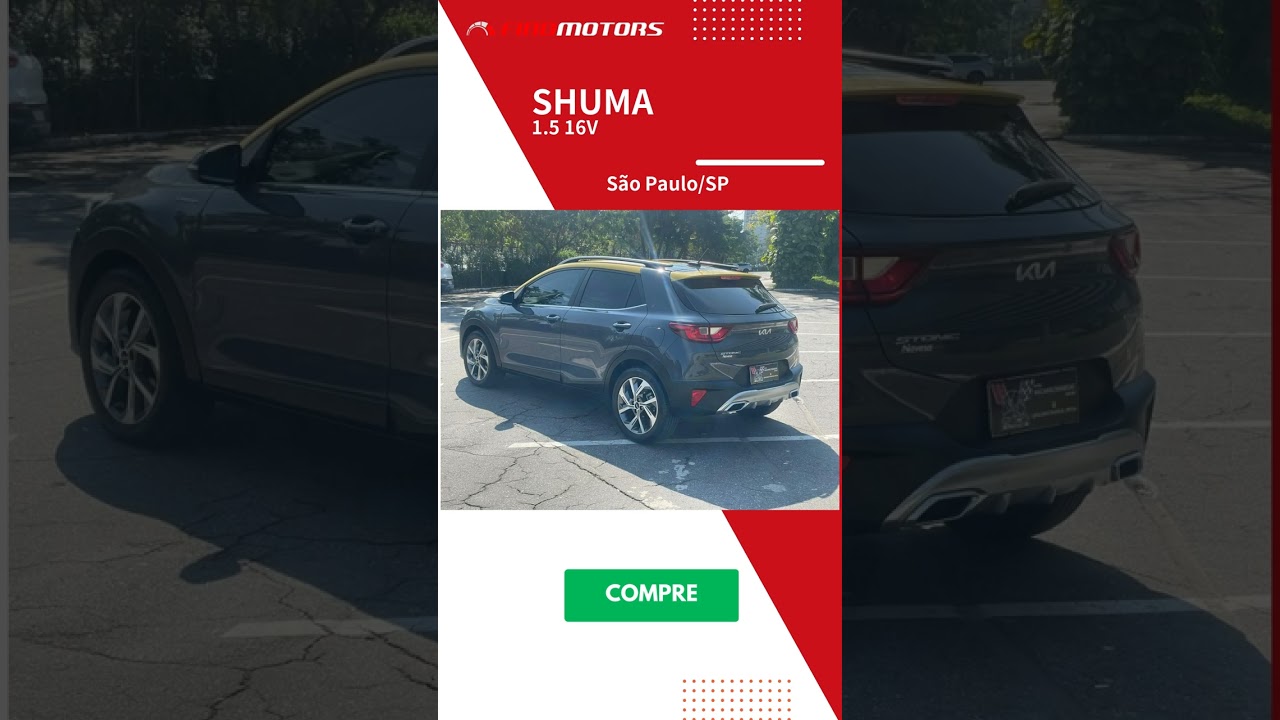 KIA SHUMA 1.5 16V 2022 GASOLINA E EL&Eacute;TRICO - FindMotors.com.br #Shorts