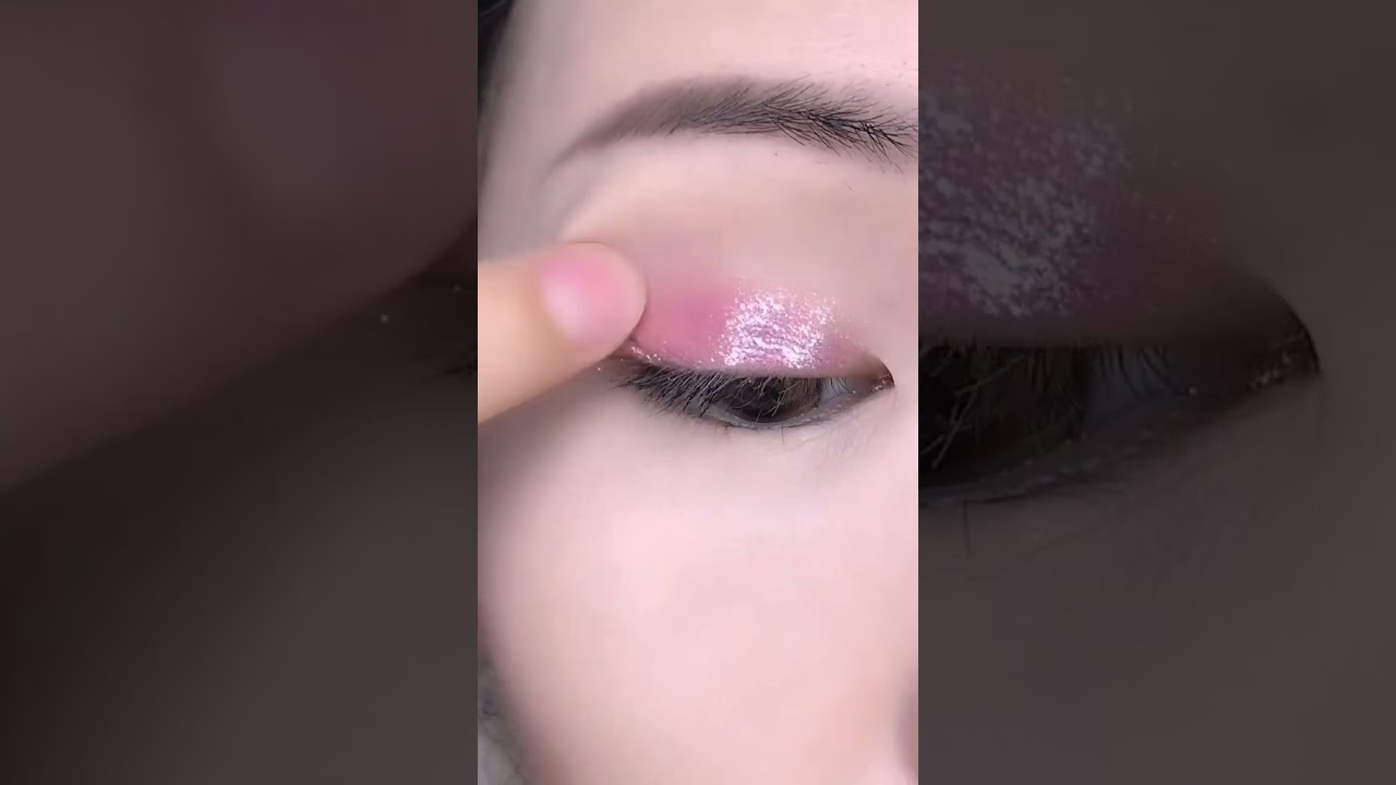 04 Glossy Pink Single Eyeshadow Tutorial | Soft Glam Eye Makeup Look
