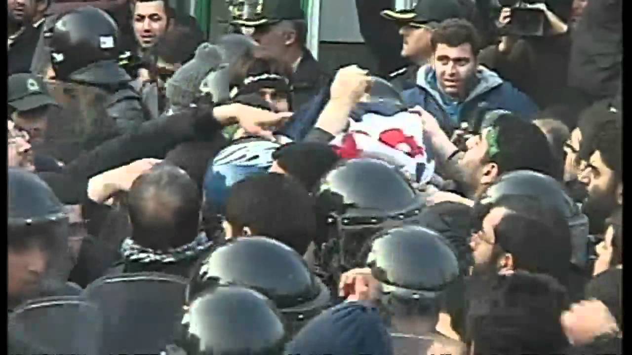 Iranian protesters storm UK embassy in Tehran