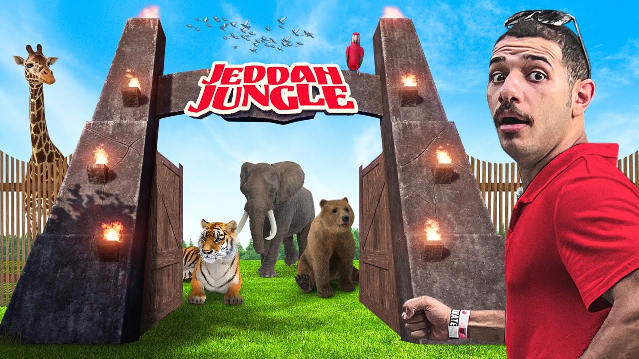 تحدي أشرس الحيوانات في العالم !! 🐅🐘 | JEDDAH JUNGLE 🇸🇦