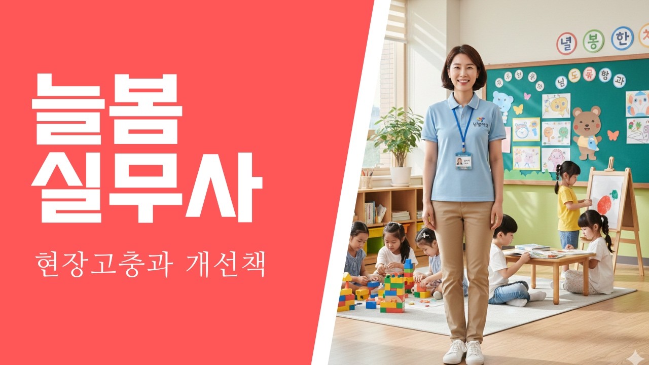 늘봄실무사의 현장고충과 개선책