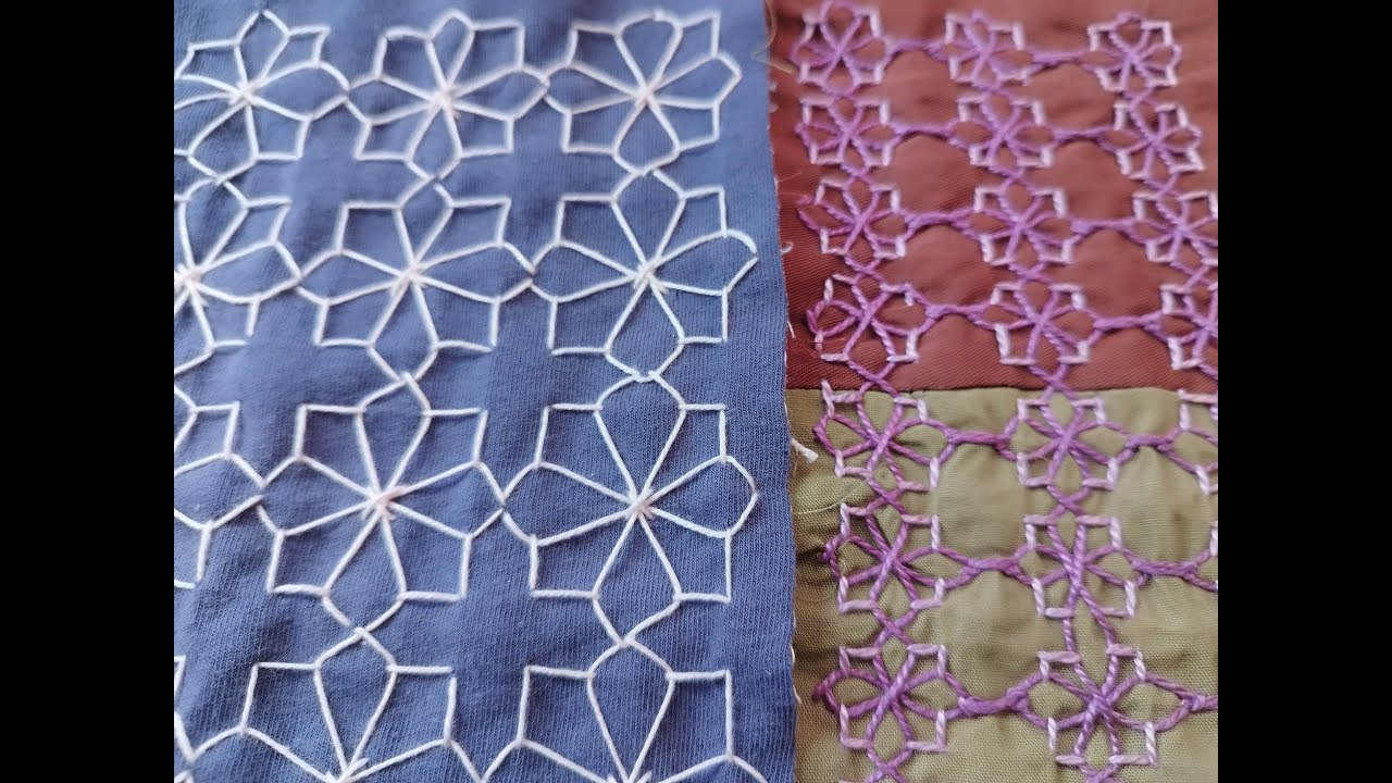 SUPER FACILE ET SIMPLE SASHIKO FLEUR