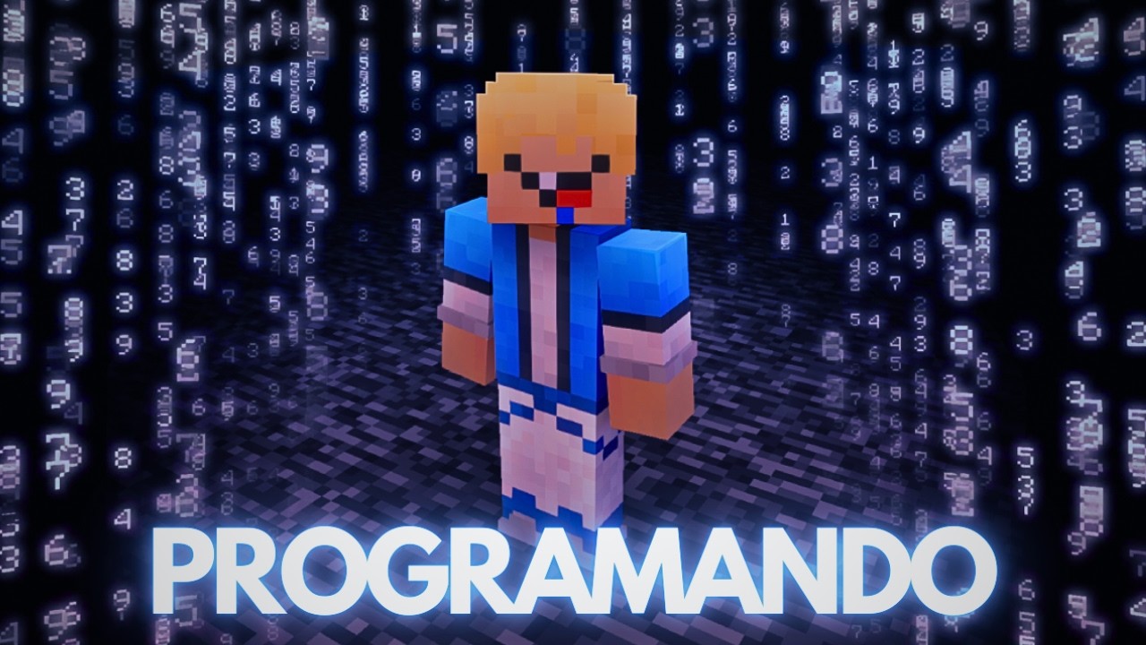 ZEREI o Minecraft usando PROGRAMAÇÃO