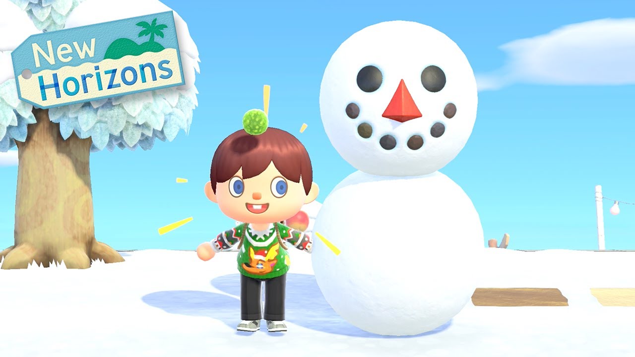Давайте построим идеального снеговика в Animal Crossing New Horizons!