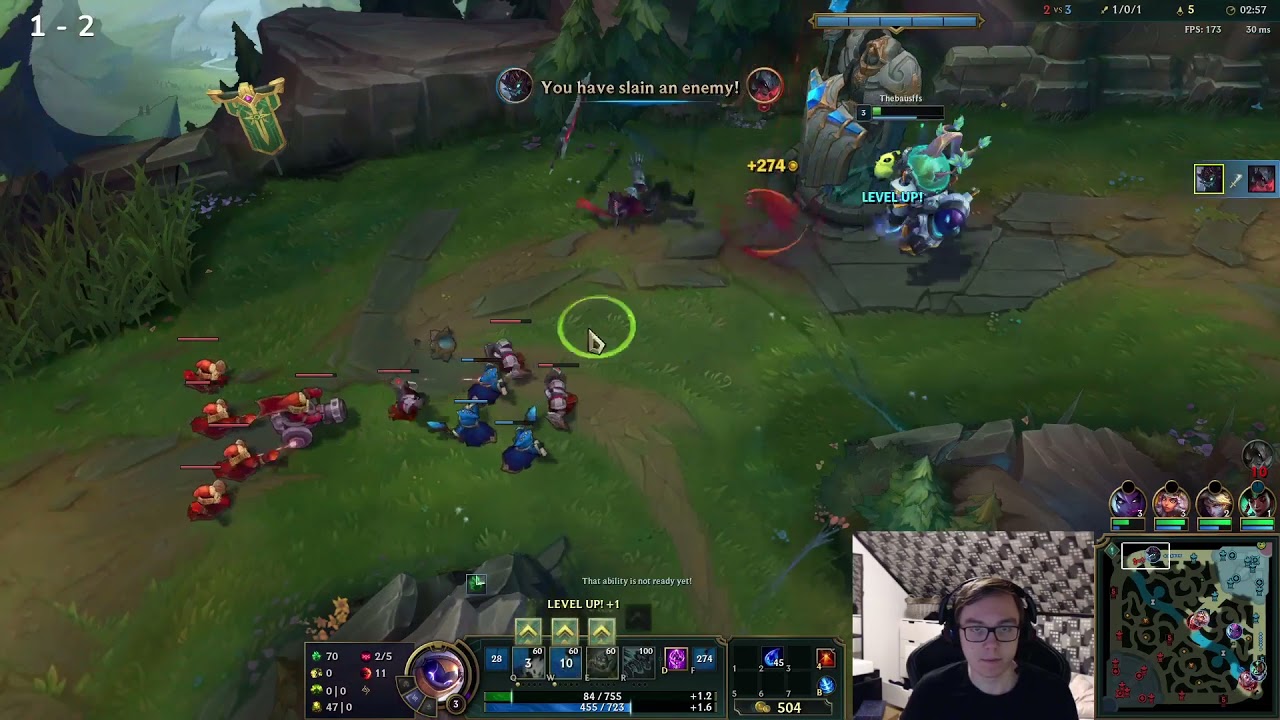 Perfect example how not to turret dive Bausffs