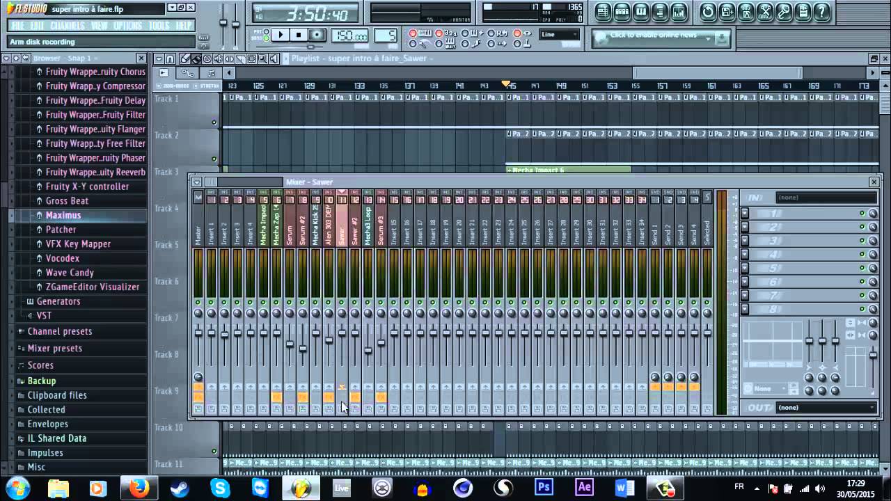 Tutoriel FL Studio 14 - Sampler les pistes du mixer