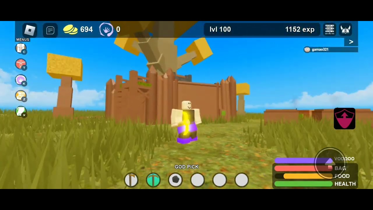 Booga Booga Reborn!!!! God axe or God pickaxe!