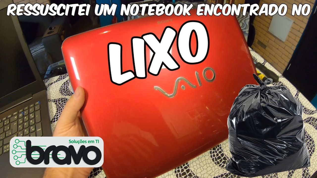 Ressuscitei um notebook encontrado no lixo!!!