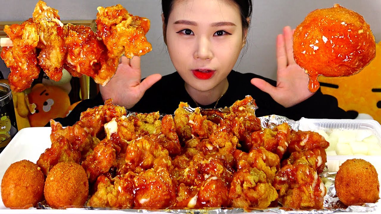 슈프림치킨 치즈볼 Supreme Chicken, Cheese Balls 먹방 Mukbang Eating Sound