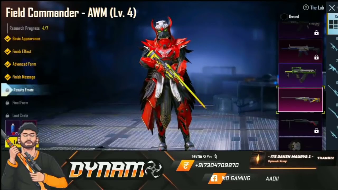 Dynamo gaming M416 Glacier max on 10M with all Hydra members Twerk |&nbsp;Rashi Official Youtube