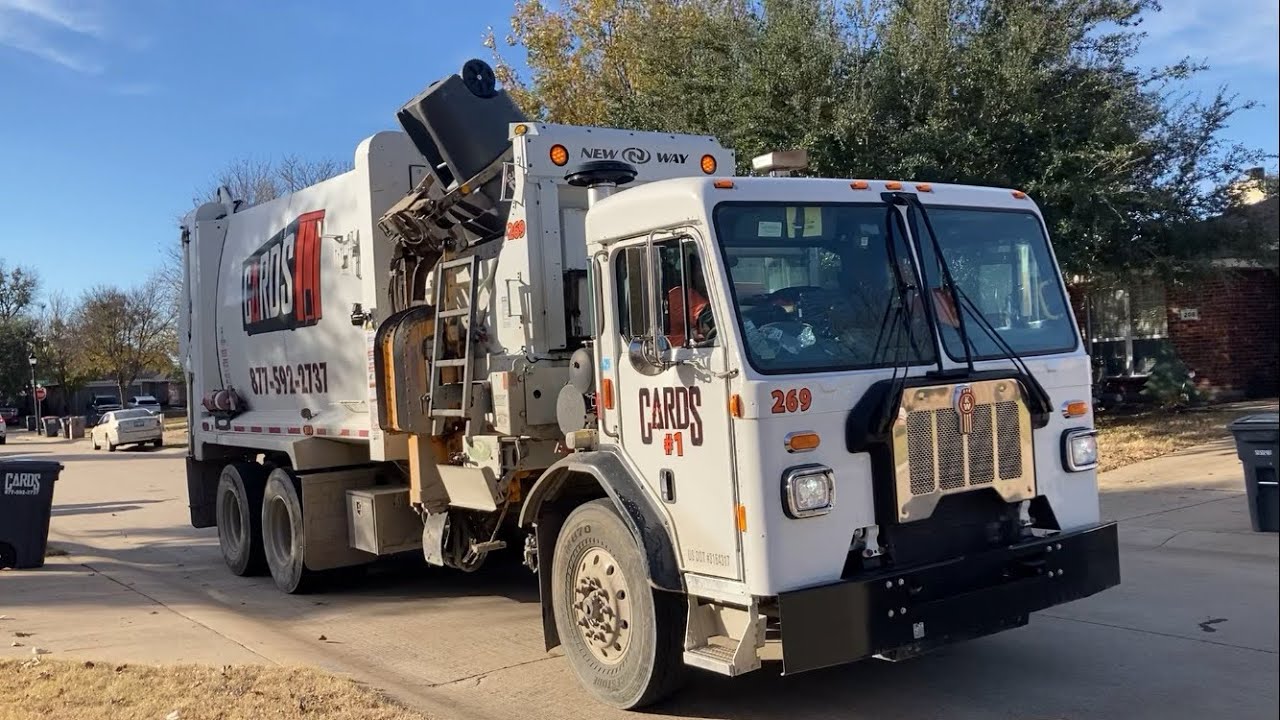 Cards Recycling (Now Ecowaste): Kenworth L770 New Way Sidewinder Garbage Truck 