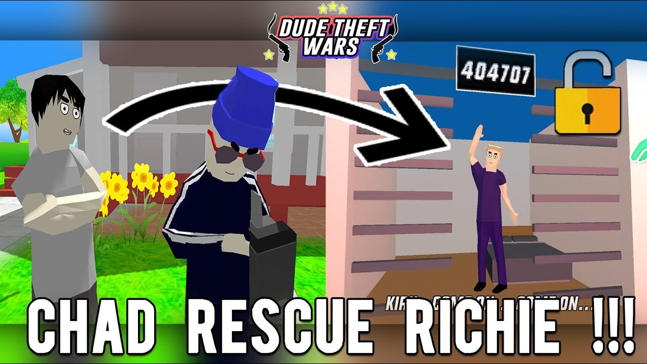 Dude Theft Wars Unlocking Richie as Chad !!! 🤔🤔🤔