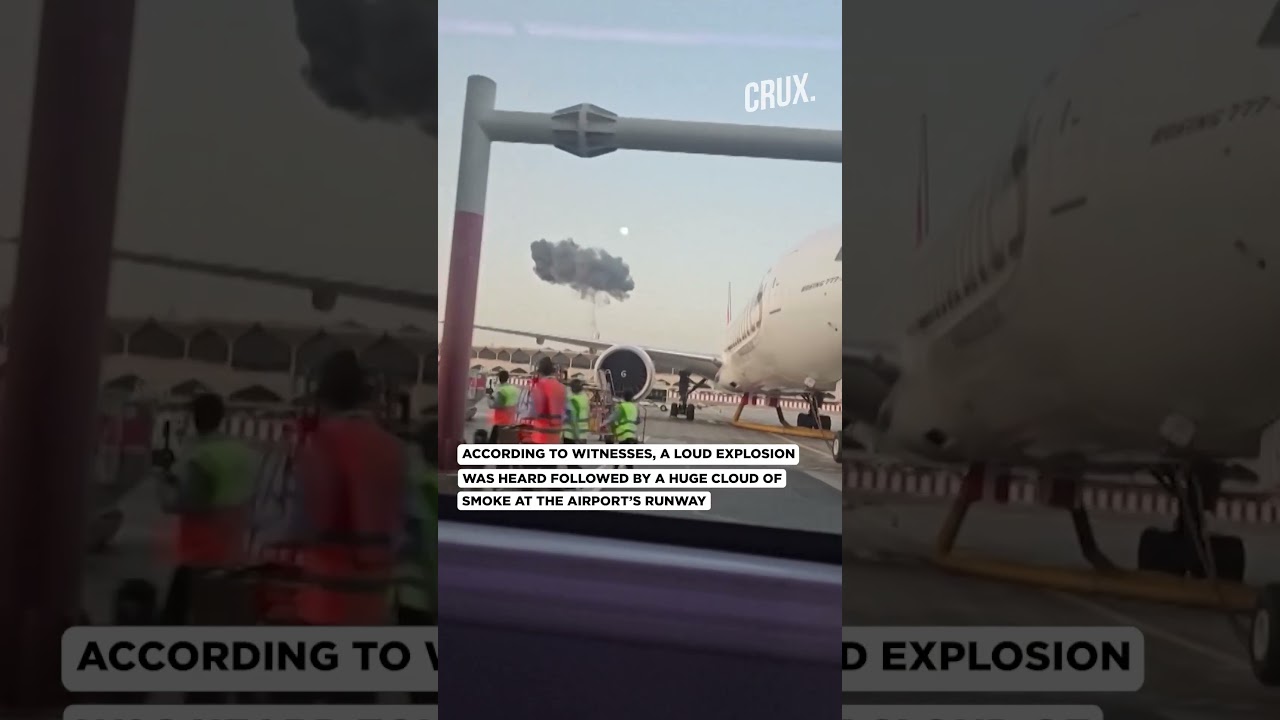 Huge Plume Of Smoke Rises After Explosion At Dubai Airport; Flight Ops Suspended