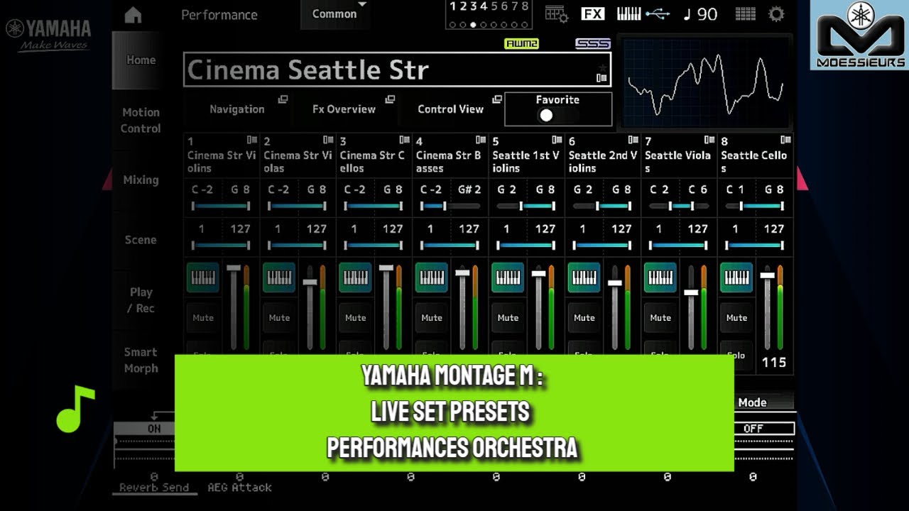 Yamaha Montage M | Live Set Presets page 12 Orchestra demo sound only