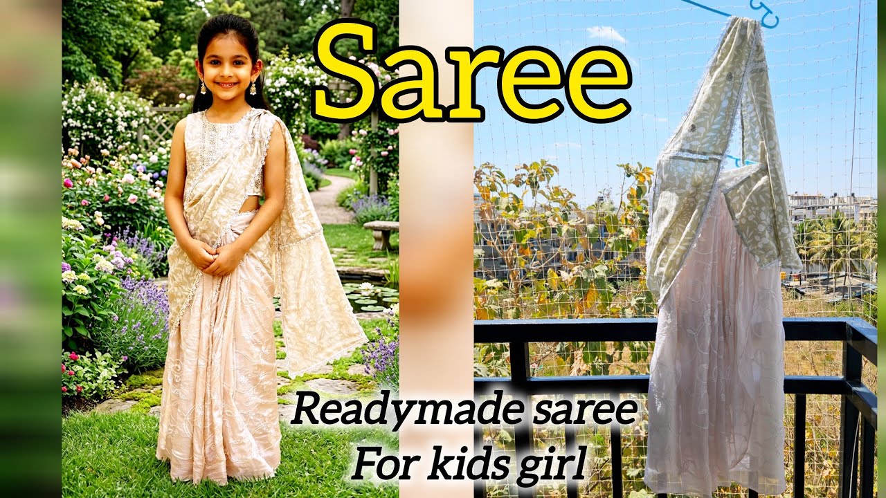 Old Suit &Dupatta Se Readymade Saree| No Investment Home Business Idea/How make readymade saree kids